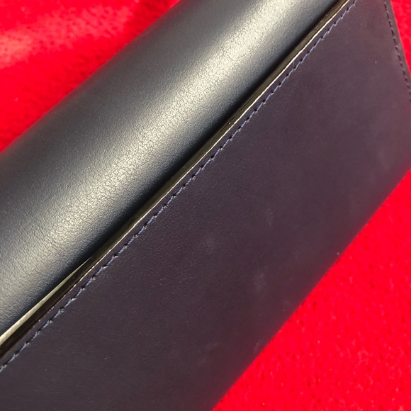 Kate Spade New York Navy blue ivory bow leather wallet Wristlet - Picture 7 of 7